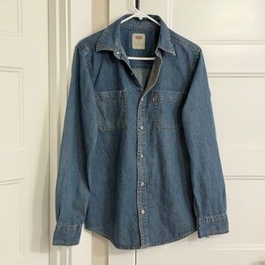 Levi's Denim Shirt Mens‎ Long Sleeve Casual Workwear Size S
